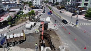 Samsunda 2 bin milimetrelik borularla altyapı çalışması