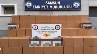 Samsunda 2 milyon 862 bin adet kaçak makaron ele geçirildi