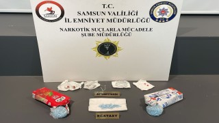 Samsunda meyve suyu kutularında uyuşturucu hap ele geçirildi