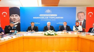 Sancaktepe Muhtarlar Toplantısı İstanbul Valisi Davut Gülün katılımıyla gerçekleşti