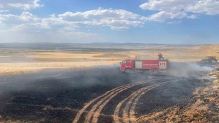 Sandıklıda tarım arazilerinde yangın çıktı