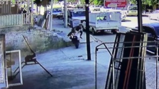 Şanlıurfada motosiklet kazasında facianın eşiğinden dönüldü