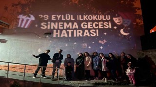 Sarıkamışta öğrenciler açık hava sinemasında buluştu