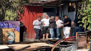 Sarıyerde mobilya imalathanesinden alevler yükseldi