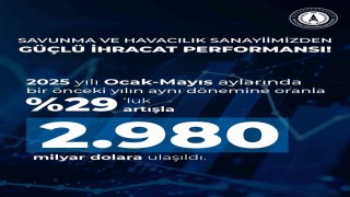 Savunma Sanayii Başkanı Görgün: İhracatımız, geçtiğimiz yılın aynı dönemine göre yüzde 29 artışla 2 milyar 980 milyon dolar olarak kaydedildi