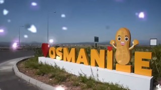 Şehir Girişlerine Fıstık Figürlü Yeni Osmaniye Yazıları Yerleştirildi