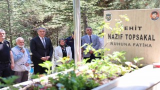 Şehit polis memuru Topsakal kabri başında dualarla anıldı