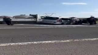 Selimde trafik kazası: 1 yaralı