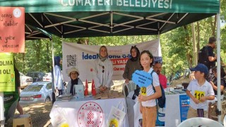 Şenlikte sağlık standı açtılar