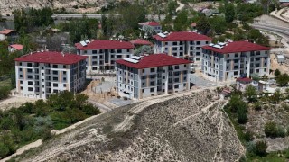 Sivas Güründe afet konutları hak sahiplerini buldu