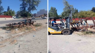 Söke Belediyesinden hurda araçlara müdahale