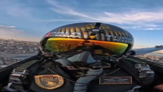 SOLOTÜRKün İstanbul semalarında yaptığı gösteri kokpit kamerasında