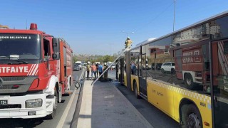 Sultangazide korku dolu anlar: İETT otobüsü alev aldı