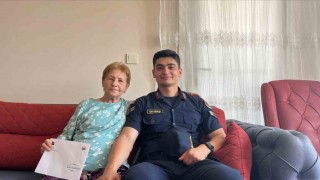 Sultanhisarda jandarma ekipleri şehit ailelerini bayramda unutmadı