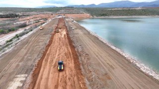 Sultansuyu Barajında deprem sonrası onarım çalışmaları hız kesmeden sürüyor