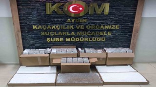 Şüphe üzerine durdurulan araçta, 77 bin adet makaron ele geçirildi