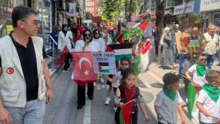 Tavşanlıdan Filistine destek