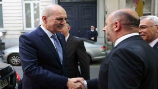 TBMM Başkanı Kurtulmuş, Belçika Diyanet Vakfını ziyaret etti