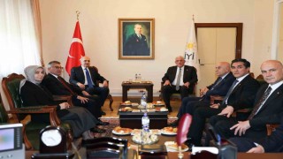 TBMM Başkanı Kurtulmuş, İYİ Parti Lideri Dervişoğlunu ziyaret etti