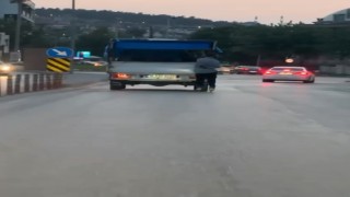 Tehlikeli yolculuk kamerada