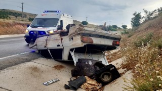 Tek taraflı trafik kazasında 1 kişi yaralandı
