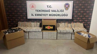 Tekirdağda 3 ilçede kaçak tütün ve makaron operasyonu