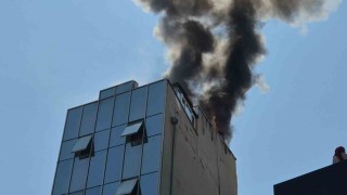 Tekirdağda 5 katlı pastane alev alev yandı, mahalleli sokağa döküldü