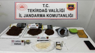 Tekirdağda 6 ayrı uyuşturucu operasyonunda 2 kiloya yakın madde ele geçirildi
