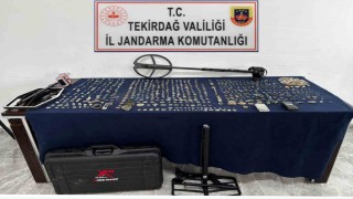 Tekirdağda tarihi eser operasyonunda binin üzerinde sikke ele geçirildi