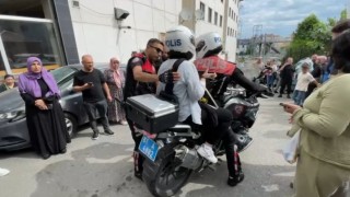Trabzonda LGSye geç kalan öğrencileri polisler yetiştirdi