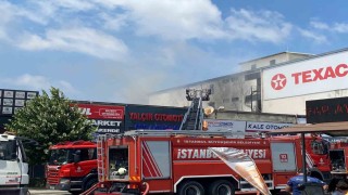 Ümraniye Oto Sanayi Sitesinde çıkan yangın söndürüldü