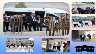 Vali Çelikten okul inşaatlarında inceleme