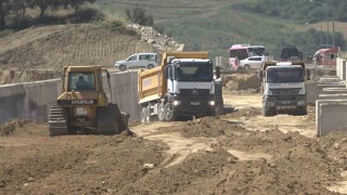 Yalovada çöken hastane yolunun yapımında sona yaklaşıldı