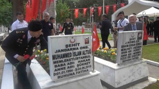 Yalovada jandarmanın kuruluş yıldönümünde şehitler anıldı