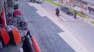 Yaya geçidinden geçerken canından oluyordu