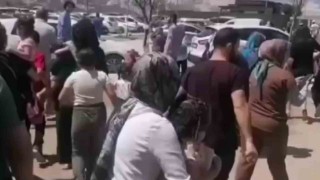 Yol çalışması esnasında yaşanan patlama hastanede paniğe neden oldu