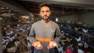 Yüksekovalı genç köyde kurduğu çiftlikle yumurta üretimine başladı