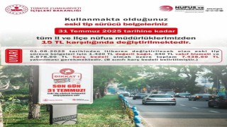 Zonguldak Valiliği uyardı; eski sürücü belgeleri 31 Temmuzda geçerliliğini yitirecek