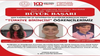 Zonguldaklı öğrenciler bursluluk sınavında Türkiye birincisi oldu