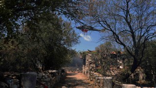 2 bin 500 yıllık antik kentin ciğerleri yandı