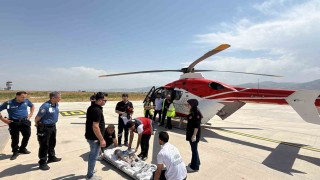 9 aylık bebek ambulans helikopterle Elazığa sevk edildi