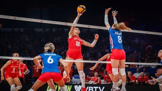 A Milli Kadın Voleybol Takımı, Çekyaya mağlup oldu