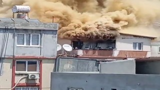 Adanada korkutan ev yangını