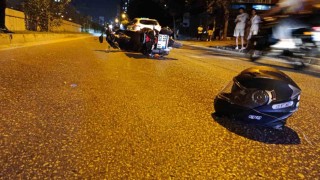 Adanada motosiklet ile otomobil çarpıştı: 1 ölü, 1 yaralı