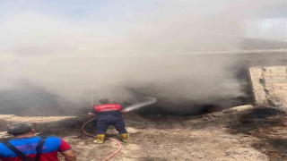 Adıyamanda çırçır fabrikasında korkutan yangın