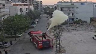 Adıyamanda elektrik hattında yangın çıktı