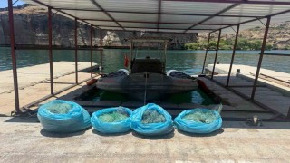 Ağ ile avlanma yasağına uymayan şahıs yakalandı