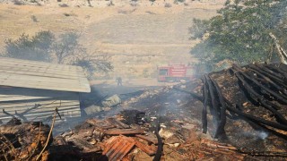 Akçadağda odunluk yangını korkuttu