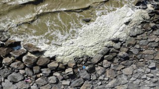 Akdenizde suyun yüzeyinde oluşan beyaz tabaka tedirgin etti