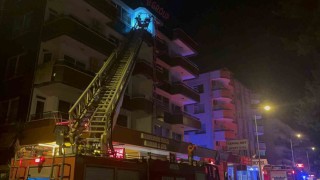 Alanyada apart otelde yangın korkuttu